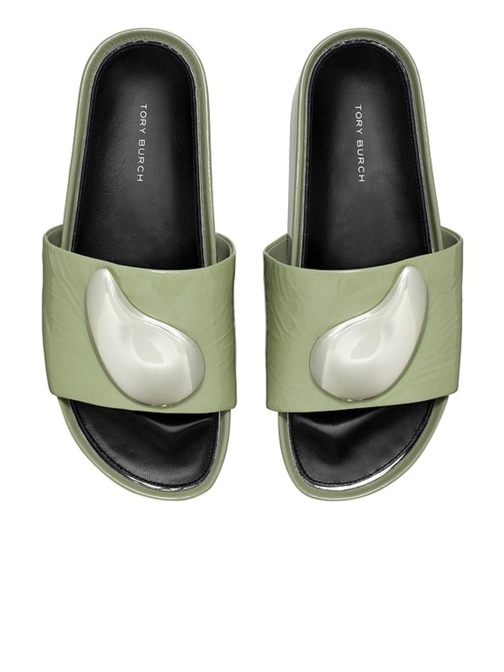 NWOB TORY BURCH PATOS PLATFORM SLIDE SANDALS Sz 10